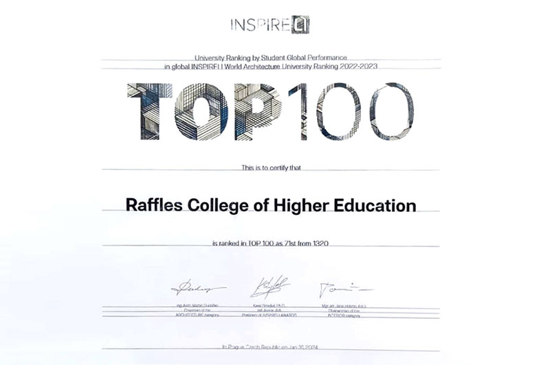 莱佛士荣登 INSPIRELI AWARDS 全球TOP100！